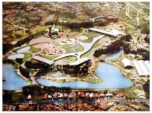 Parque do Ibirapuera em sua inauguração em 1954<br />Foto divulgação  [Revista Manchete Especial do IV Centenário]