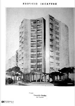 O único registro publicado do Jaçatuba, ainda como projeto através de uma perspectiva de 1944