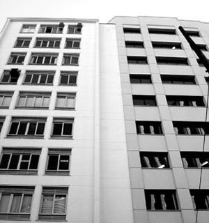 Transição entre os edifícios Jaçatuba, 1942, e o São Bartolomeo