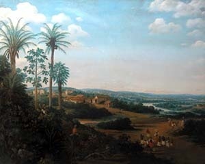 Vila de Serinhaem no Brasil, Frans Post. 1,45 m x 1,12 m [Museu do Louvre, Paris]