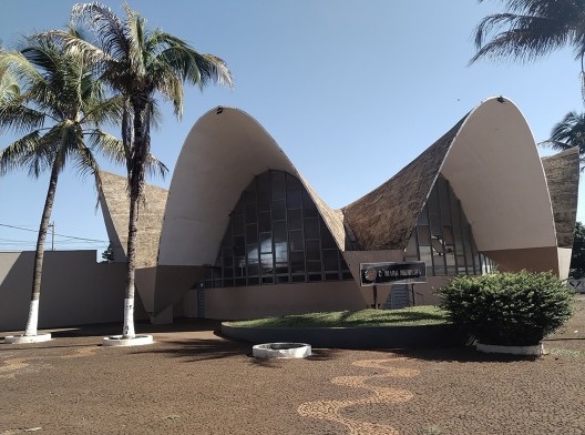 Centro Cívico de Miguelópolis, Miguelópolis SP, anos 1970. Arquiteto José Luiz Leporace Silva<br />Foto Mauro Ferreira 
