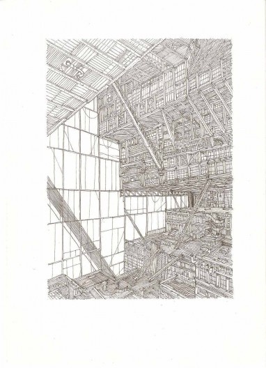 Ilustração do livro "O Condomínio Absoluto" de Carlos Teixeira e Vasco Mourão, editora C/Arte, 2009<br />Desenho Vasco Mourão 