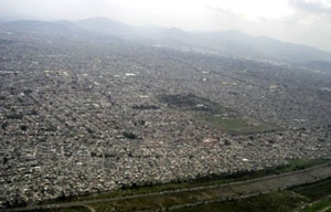 Vista aérea da Cidade do México