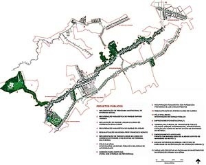 Operação Urbana Vila Sônia. Plano-Referência de Intervenção e Ordenação Urbanística. Intervenção urbana: solo público: projeto
