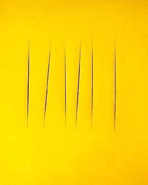Lucio Fontana, Conceito Espacial, 1965. MAC-USP, São Paulo