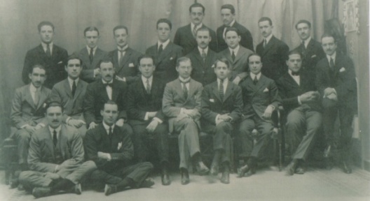 Promoción de la Escuela de Arquitectura. Madrid (1918) [Archivo Familia Bergamín]