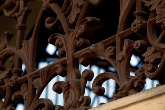 Detalhe de gradil, Estação da Luz<br />Foto Silvana Romano 