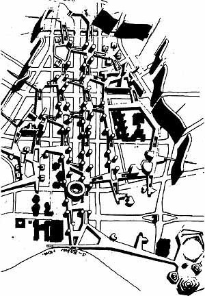 Alison e Peter Smithson, centro da cidade, Berlim, 1958