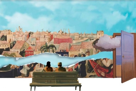 Fotomontagem para a dobra “território” da concertina <i>Pensar paisagem</i><br />Elaboração dos autores 