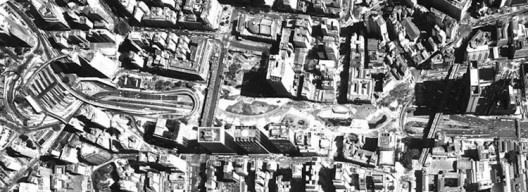Foto aérea do Vale do Anhangabaú, São Paulo<br />Foto divulgação 