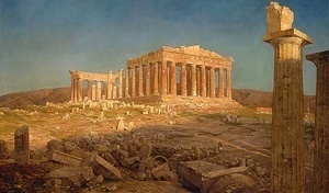 02. O Parthenon, óleo sobre tela. Frederic Edwin Church, 1871 