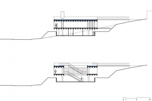 Casa Mariante, cortes, Aldeia da Serra, São Paulo. MMBB Arquitetos, 2001-2002