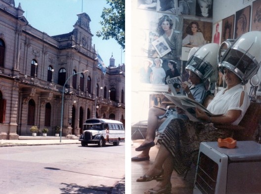 Cidade de Chivilcoy no dia do assalto ao banco, verão de 1984-1985<br />Foto Martin Jayo 