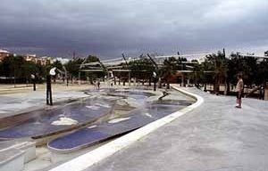 Parque de Santa Rosa en Mollet del Vallés, Enric Miralles y Benedetta Tagliabue
