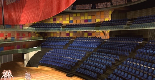 Interior do Novo Teatro do Bixiga. Brasil Arquitetura
