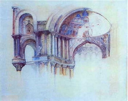 Desenho de John Ruskin [Ruskin Library, Universidade de Lancaster, 2004, Reino Unido]