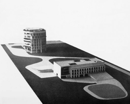 Embaixada da França, maquete, Brasília, 1962-1964, arquiteto Le Corbusier<br />Imagem divulgação  [Fondation Le Corbusier]