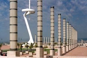 Torre de telecomunicações de Montjuic, Barcelona. Arquiteto Santiago Calatrava<br />Foto AG 