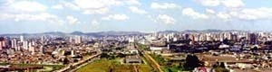 Vista panorâmica da área de intervenção do Projeto Eixo Tamanduatehy, Prefeitura de Santo André