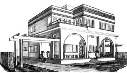 Residência Ferrabino, São Paulo. Arquiteto Rino Levi, 1932