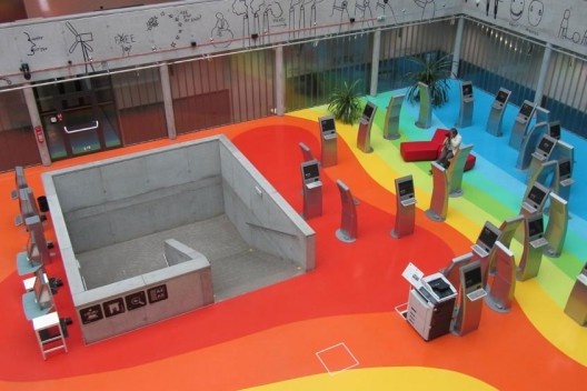 Interior da Bilbioteca da universidade tecnica de praga<br />foto Gabriela Celani 