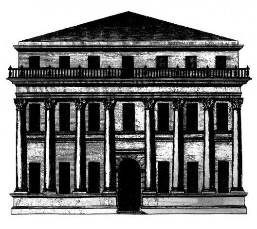 Pormenor da Lâmina XXV<br />Imagem divulgação  [</i>Los cuatro libros de arquitectura</i>, de Andrea Palladio]