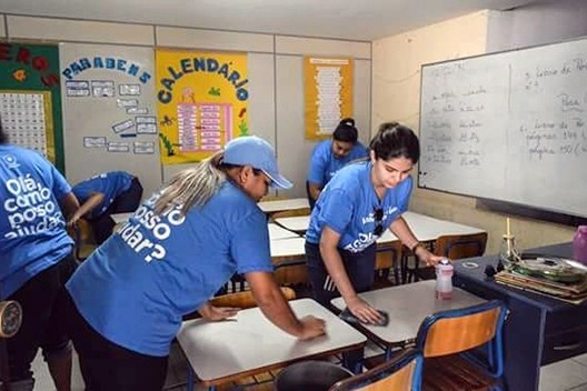 Escola Municipal Eudo José Alves, limpeza e melhoria nas instalações, Natal RN<br />Foto Thiago Roque  [Acervo Igreja Assembleia de Deus Vitória em Cristo/Projeto Josué]