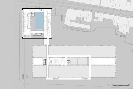 Museu dos Coches, planta do terceiro pavimento, Lisboa, 2008-2015. Arquitetos Paulo Mendes da Rocha e escritórios MMBB Arquitetos e Bak Gordon Arquitectos<br />Imagem divulgação 
