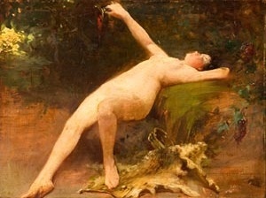 Arthur Timótheo da Costa, Nú Feminino, 1909 (Óleo sobre madeira) Associação Museu Afro Brasil.