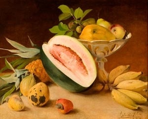 Estevão Roberto da Silva, Natureza morta, 1888 (Óleo sobre tela) Associação Museu Afro Brasil