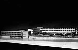 Palanti e Calabi – Maquete do Orfanato da Liga das Senhoras Católicas 1947 [Arquivo do arquiteto na FAU-USP]