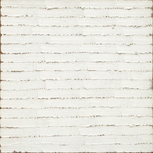 Robert Ryman, “Untitled”, 1965, óleo sobre tela 28,4 x 28,2 cm<br />Imagem divulgação  [Acervo MoMA]
