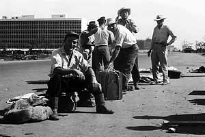 Candangos chegando, agosto, 1959