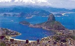 Praia de Botafogo e Pão-de-Açúcar, Rio de Janeiro, Brasil<br />Foto Gabriel Jáuregui 