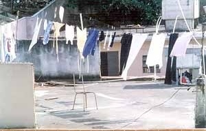 Terraço de casa na favela do Campinho<br />Foto Gabriel Jáuregui 