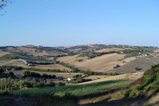 A paisagem rural nos arredores da cidade.<br />Foto M. Bocci 