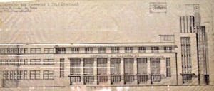 Projeto do Edifício da agência de Correios e Telégrafos, elevação [EBCT]