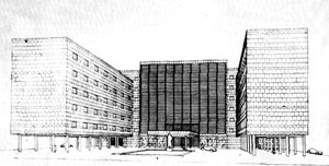 Ministério Educação e Saúde, primeira versão [Affonso Eduardo Reidy, Instituto PM Bardi, p. 53]
