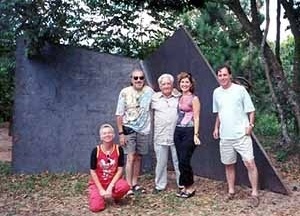 Jô e Éolo com Amílcar de Castro, Lelena e Altino Barbosa Caldeira, em Nova Lima