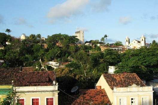 Alto da Sé visto do Mercado da Ribeira, Olinda<br />Foto Eliane Lordello 