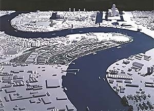 Maquete da localização