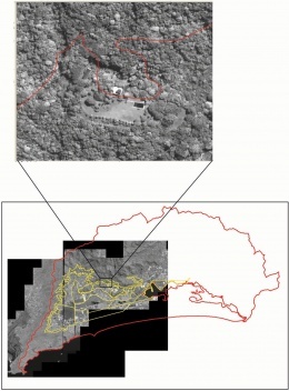 Figura 9. Lote unifamiliar no limite da cota altimétrica de 100m no maciço da Pedra Branca, bairro Vargem Pequena