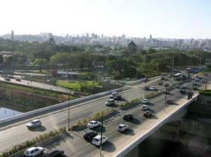 Vista atual da Ponte das Bandeiras<br />Foto Sergio De Simone  [Arquivo da Companhia de Restauro]