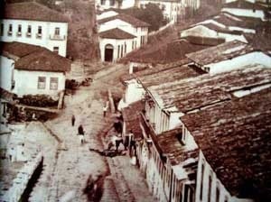 Ponte do Lorena - Largo do Piques em São Paulo, 1862<br />Foto Militão Augusto de Azevedo  [TOLEDO, Benedito Lima de. Anhangabaú]