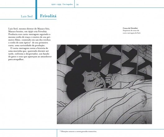 Página do livro <i>Trajetória do cinema de animação no Brasil</i>, de Ana Flávia Marcheti<br />Imagem divulgação 