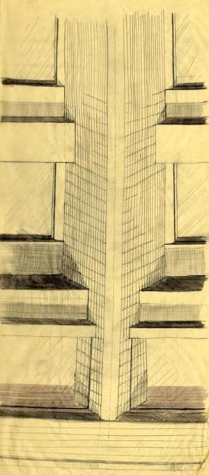 Croquis. Paul Rudolph