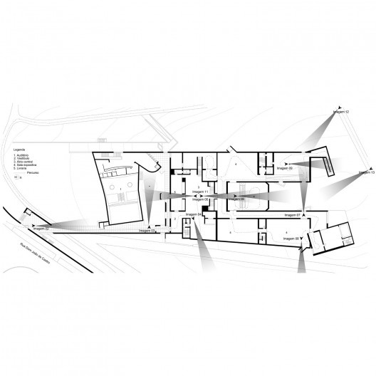 Planta térrea do museu de Serralves<br />Elaboração Matheus Lopes 