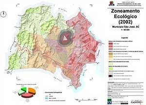 Figura 6 – Mapa do zoneamento ecológico para São José – SC (5)