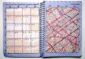 Guia da imobilidade. Guia de ruas de Buenos Aires, com intervenção, 20 x 30 cm. Jorge Macchi, 2003 [website do artista]