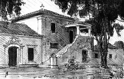 Solar de Monjope<br />Desenho de Jose Millé 